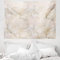 ABAKUHAUS Marmor-Druck Wandteppich, Pastellfarbener Stein Hintergrund Rissmuster Architektur und Baumaterial, aus Weiches Mikrofaser Stoff Wand Dekoration Für Schlafzimmer, 150 x 110 cm, Beige
