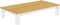 B.R.A.S.I.L.-Möbel Brasilmöbel Couchtisch Rio Classico 200x100 cm Eiche hell Weiß Wohnzimmertisch Holz Tisch Pinie Massivholz Stubentisch Beistelltisch Echtholz Größe und Farbe wählbar