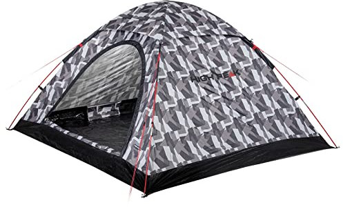High Peak Kuppelzelt Monodome XL, Campingzelt für 4 Personen, Igluzelt, Festivalzelt mit Wannenboden, 1500mm wasserdicht, UV 60 Sonnenschutz, Freistehend, Hochentlüftung, Moskitoschutz