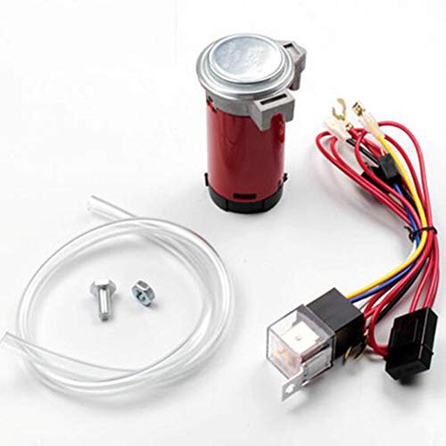 WTTWW Luftpumpe Luftkompressor Horn 12 V /24v Luftpumpe Horn Motor Auto Horn Kompressor Kit Air Horn Compressor Für Jedes Air Horn Fahrzeug LKW LKW LKW Van Zug Boot Auto,Red b,24V