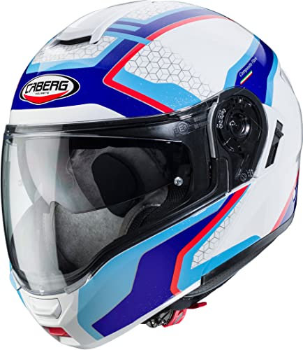 Caberg Levo Sonar Klapphelm (White/Blue/Red,S (55/56))
