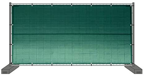 RK-Planen Bauzaun Gewebe/Bauzaunnetz - 3,41 x 1,76 m, Farbe Grün