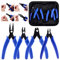 Glarks 5Pcs Jewelry Pliers Tool Set - Including Split Ring, Bead Crimping, Wire Cutting & Memory Wire Pliers for Jewelry Making & Repair