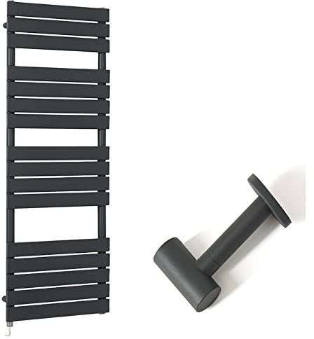 Milano Lustro 800W Anthracite Flat Panel Electric Heated Towel Rail Cable Cover - 1500mm x 450mm