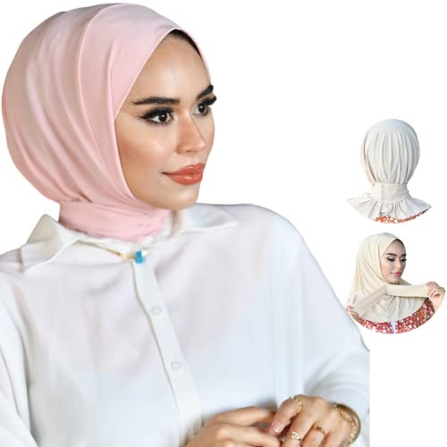 para life Damen Snap Hijab Verschluss, Puder, Einheitsgröße