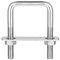 sourcing map Square U-Bolts, 3 Sets 42mm(1.65) Inner Width 65mm Length M8 304 Stainless Steel U Clamp Bolt with Nuts and Plates, for Boat Trailer