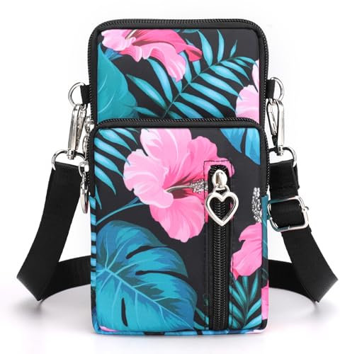 DuoLmi Crossbody Bags for Women - Waterproof Phone Pouch Wrist Bag with Zipper - Compatible with iPhone 15 Pro Max/15/14/13/12/11 & Samsung Galaxy S23 S22