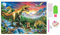DOUKOYEE Diamond Painting für Erwachsene Kinder DIY 5D Diamant Painting Blume Tiere Katze Landschaft Dinosaurier Malen nach Zahlen Diamant Anfänger Home Wall Decor 30x40cm (H-Dinosaurier)