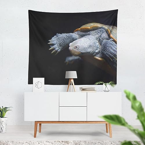 CEVAN Wandbehang Gross Wandtuch Orient Schildkröte Wandbehang Foto Wandtuch Länglich Wanddekoration Bedruckter Stoff 100X70 cm