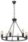 VITALUCE Kronleuchter VE4892-1/6, 6-flammig xE27 max 40W, Farbe: Matt-schwarz, Größe: HxBxL: H83,5 B57,5 L57,5, 2,1kg.