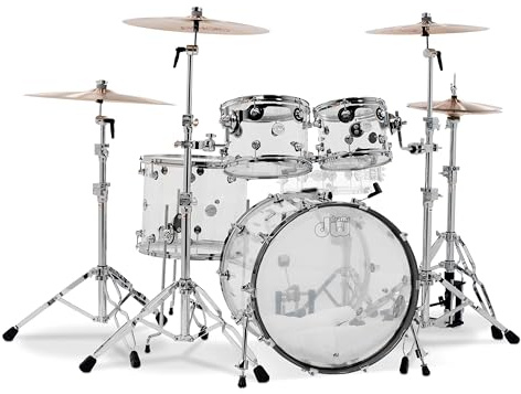 DW Design Acryl Shell Set Clear - Jeu de Coquilles de Batterie