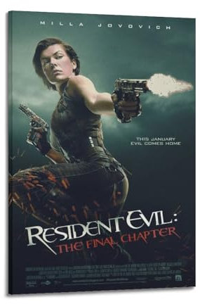 VZRSQZK Filmposter Resident Evil, dekoratives Gemälde, Leinwand-Wandposter und Kunstdruck, modernes Familienschlafzimmer-Dekor-Poster, 20 x 30 cm