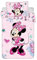 Jerry fabrics Minnie Mouse Bettwäsche Set Minnie Maus Flowers 02'' Baby Bettwäsche 100x135 + 40x60 cm, 100% Baumwolle