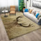 Teppich läufer Flur Tier Hirsch 140x200 cm Küchenläufer Waschbar Weiche rutschfest Lange Korridor Teppich für Wohnzimmer Schlafzimmer Büro Küche Esszimmer - Braun