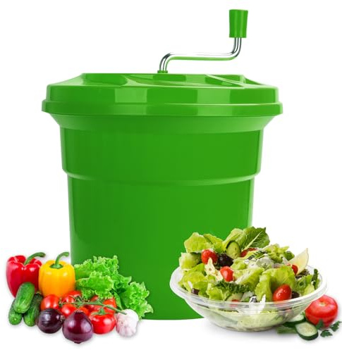 Wutfly 5 Gallon Large Commercial Manual Salad Spinner/Dryer