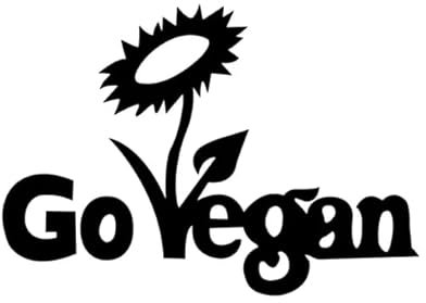15.8CMx11CM Beautiful Go Vegan Vinyl Dekoration Auto Fenster Sticker Decal Balck sliver Motorrad Fahrrad Dreirad Kühlschrank Toilette Spielzimmer Küche Aufkleber Dekoration Aufkleber
