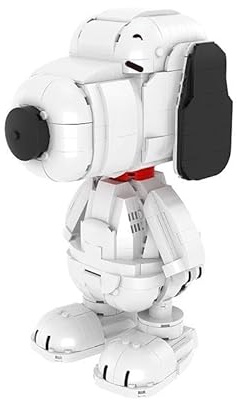 BlueBrixx Pro 107363 – Snoopy-Figur aus Klemmbausteinen mit 985 Bauelementen