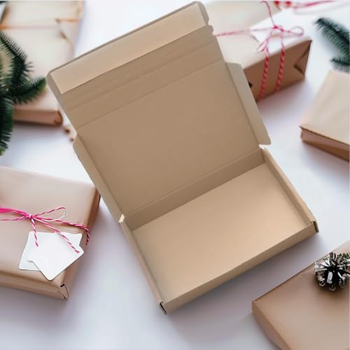 Large Letter Postal Boxes- Self Adhesive Mailing Shipping Box Strong Peel and Seal 152x107x20mm for Royal Mail Quick Seal Postal Boxes PIP (Pack of 100)
