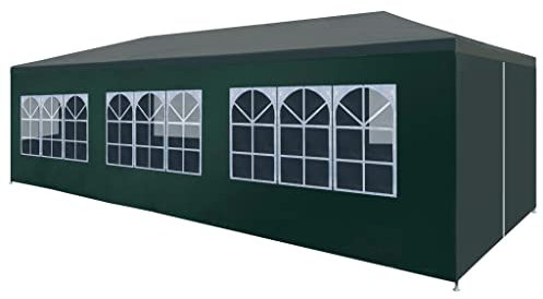 CLALER Pavillon 300x900 cm UV-Schutz Faltbar Camping Garten Faltpavillon Partyzelt, Grün