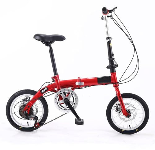 20-Zoll-Leichtfahrrad, 6-Gang-Stadtfaltrad; höhenverstellbares Faltrad für Erwachsene;Outdoor-Tourenräder für Männer und Frauen; Sorgen für EIN stabileres Fahrerlebnis A,60 * 80 * 115cm
