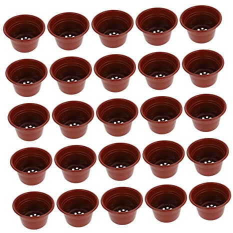 OFFSCH 50pièces Pots De Plastique pour Et Plantes Bac De Culture Compact Deux pour Et Intérieur