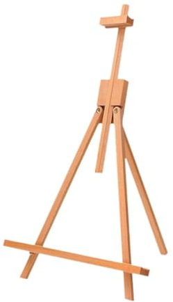 Harilla Painting Easel Stand Painting Easel Artist Tripod Wood Foldable for Painting Easel Stand Desktop Easel for Students Beginners, Height 50cm to 80cm
