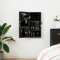Brokky Schmuckschrank mit Spiegel Wandmontage Schwarz 30x8,5x67 cm Ketten Aufbewahrung Nagellack Regal