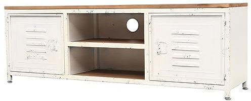 Sufrk Mobile TV 120x30x40 cm Bianco-Mobile TV per TV,Mobile Porta TV e Cassetto,Armadietto Consolle Credenza Moderno