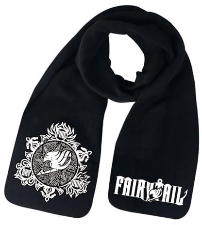 nicamaikoo eu Fairy Tail Schal Anime Schal Natsu Schal Etherious・Natsu・Dragneel Schal Winterunisex-supersoft-warmer Schal