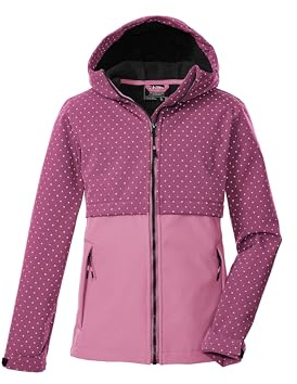 killtec Mädchen Softshelljacke mit Kapuze KOW 227 GRLS SFTSHLL JCKT, himbeere, 176, 43573-000