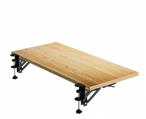 Wansiman Desk Extender Tray,Ergonomics Desk Extender Tray,Foldable Desk Extender,Clamp On Keyboard Table Mount,Keyboard Extension Table,Easy Assembly,Extended Space,For Working,Studying