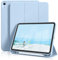 JKSML Custodia per iPad (A16) 11a generazione 11 pollici 2025 e iPad 10a generazione 10,9 pollici 2022, Smart Slim Tri-fold Stand Cover Morbido TPU Posteriore con Portapenne Supporto Touch ID e Auto