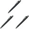Faber-Castell 241190 - Kugelschreiber Poly Ball XB, schwarz (Schreibfarbe blau), 1 Stück, mit auswechselbarer Mine, dokumentenecht (Packung mit 3)