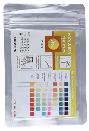 Kit Analyse Eau Potable et Piscine - Test Eau Potable, Test Bandelettes Piscine, Pool Lab 1.0, Testeur TAC, Bandelettes Spa Brome et pH, Languette Piscine Chlore et pH, Test Cyanobactérie