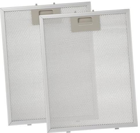 LIFKOME 2piezas Filtros De Campana Extractora De Grasa Filtro De Malla Metálica Reutilizable Para Cocina Compatible Con Extractores De Aire Alta Eficiencia Y Fácil Instalación