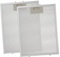 LIFKOME 2piezas Filtros De Campana Extractora De Grasa Filtro De Malla Metálica Reutilizable Para Cocina Compatible Con Extractores De Aire Alta Eficiencia Y Fácil Instalación