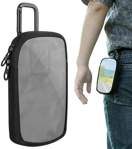 MP3 MP4 Player Case - MP3-Tasche Carry mit Sichtfenster - Freihändige MP3-Player-Tasche - Tasche für MP4-Player USB-Kabel, U-Disk, Speicherkarte