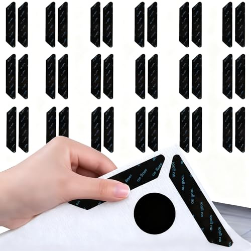 Antiscivolo per Tappeti 36 Pezzi Tappetino Antiscivolo per Moquette Lavabile Tappeto Gripper Adesivi Riutilizzabili con Doppia Faccia per Pavimenti in Legno Moquette