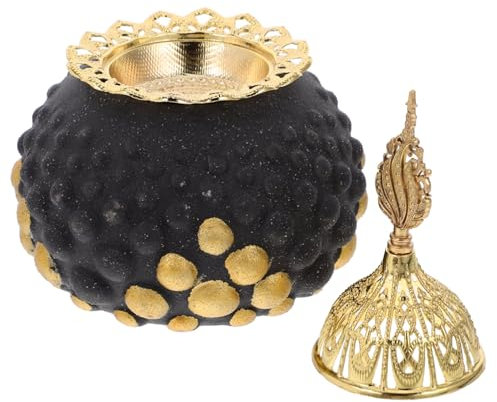 DEARMAMY Räucherstäbchenhalter Aus Keramik Im Arabischen Stil Räuchergefäß Für Spirale Räucherstäbchengefäß Für Schreibtisch Räucherspiralbrenner Für Zuhause Oder Salon