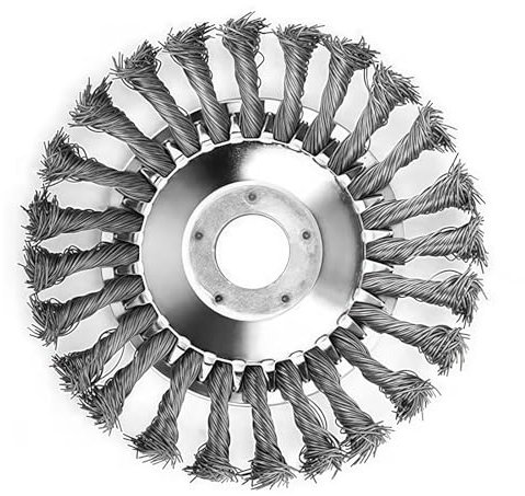 ILESTDG Inovia G60 Pro - Coupe Bordures - Kit Complet Tête De Coupe en Acier avec Fils Torsadés - Brosse De Désherbage pour Débroussailleuse (6 Pouces/Nouveau Style)