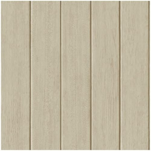 YöL Painted Wood Panel Natural Wallpaper - Contemporary Versatile Sophisticated Plank - 10.05m x 53cm Roll - Washable Peelable Paste The Paper - Bedroom Living Room Feature Statement Wall