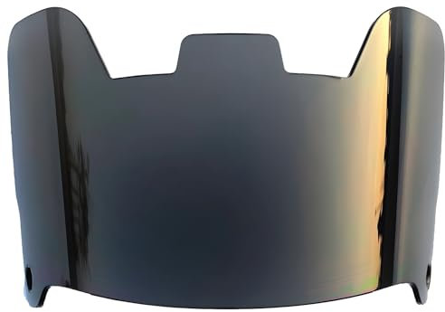 yeeplant Visiera per casco da calcio con protezione anti-appannamento e antigraffio, visiera per tutte le età, montaggio rapido