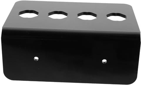 NOLITOY Scherenständer Friseur Organisator Acryl Wandorganizer mit 4 Fächern zur Ordentlichen Aufbewahrung Schwarzer für Friseurscheren und Kämme für Barbershop
