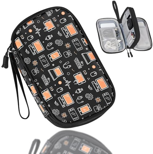 COSHAYSOO Unique Useful Travel Birthday Gifts for Women Travelers Coworker, Electronics Cord Cable Organizer Bag Case Tech Pouch Traveling Vacation Cruise Airplane Gadgets Essentials Organization