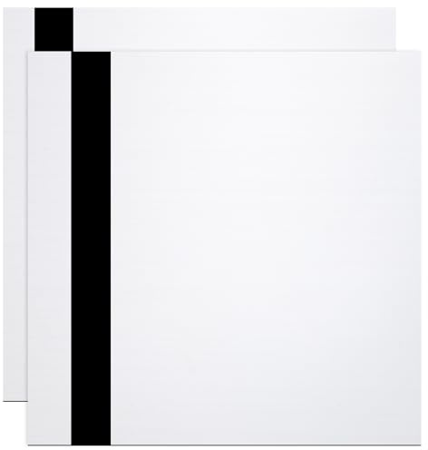 PATIKIL 2 Stück Lasergravurplatte 30x30cm Doppelfarbige ABS Plastik Gravurplatte Material Für Namensschilder Büroetiketten DIY Silber/Schwarz