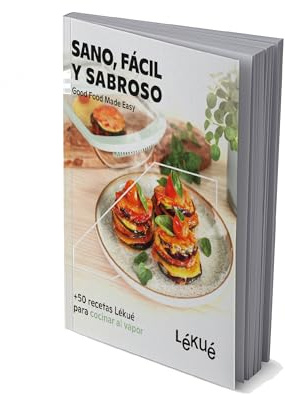 Lékué Libro de recetas estuche de vapor. Sano fácil y sabroso