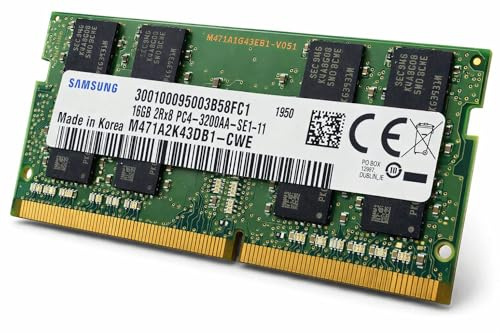 Abato 16 GB DDR4 RAM 3200 MHz SO-DIMM 260 pin PC4-25600 CL22 1.2 V 2Rx8 Notebook Memoria – Compatibile con Intel & AMD Laptop Chip Premium di Samsung