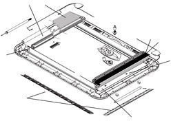 Dometic Heki 3 + 4 Lüftungsgitter und Abdeckung für Leuchte