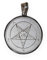 Fly Style Pentagramm Kette Amulett aus Edelstahl - Baphomet Kette - Satan Kette