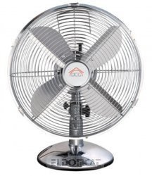 Dcg Vent.Tavolo 35 W, diametro 30 cm, 3 V, colore: Argento